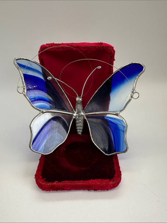 Other - Blue Stained Glass Butterfly Glass art. 🦋🦋